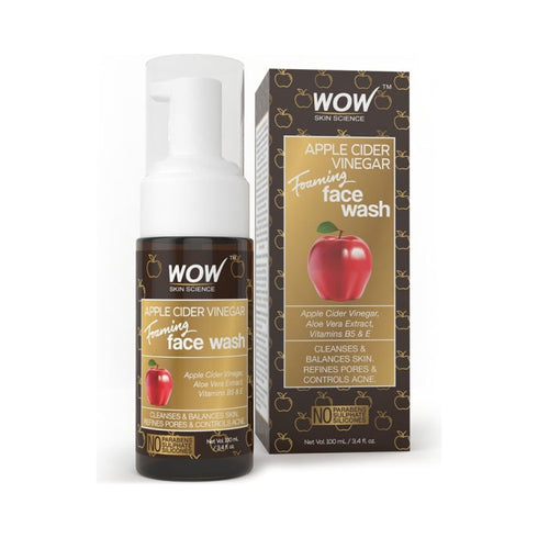 WOW Skin Science Apple Cider Vinegar Foaming Face Wash 100 ml