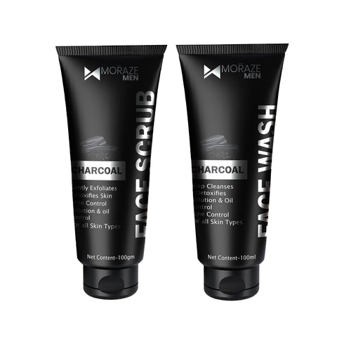 Moraze Cosmetics Moraze Combo of Men Face Wash and Face Scrub 100ML each