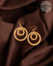 Bamboo India Double Circle Earrings