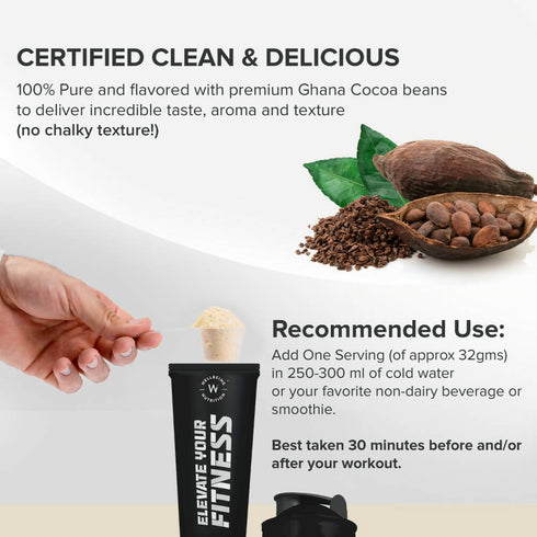 Wellbeing Nutrition Superfood Plant Protein | Belgian Dark Chocolate