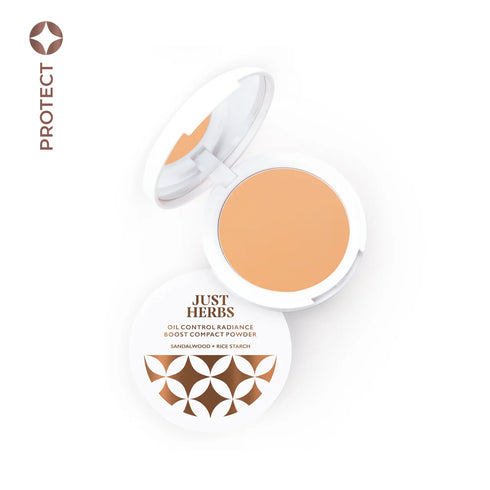 Just Herbs Oil Control Radiance Boost Compact Powder