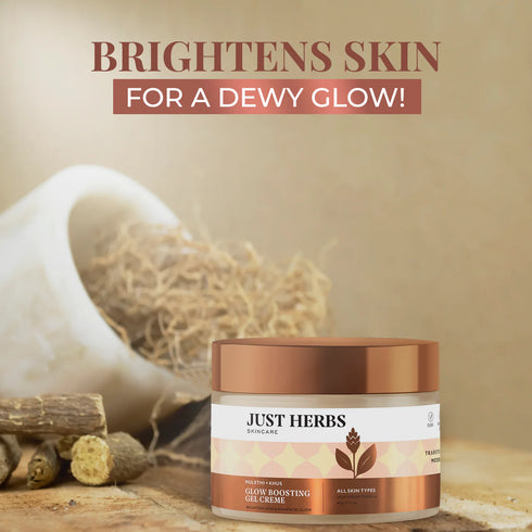 Just Herb Glow Boosting Gel Creme with Mulethi and Khus / Fair'e 60g