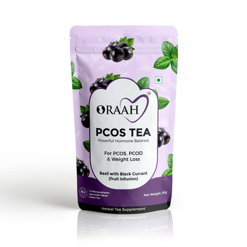 Oraah PCOS PCOD Basil with Black Currant Tea