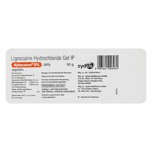 Zydus Cadila Xylocainee 2% Jelly Gel