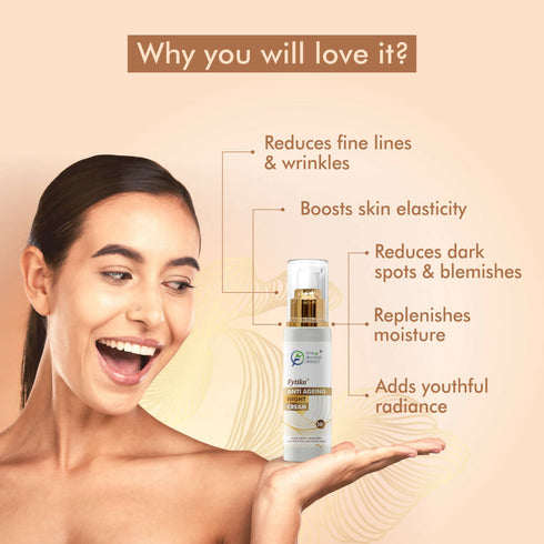 Fytika AntiAging Night Cream with Gotu Kola, Saffron and Lotus Flower Extract