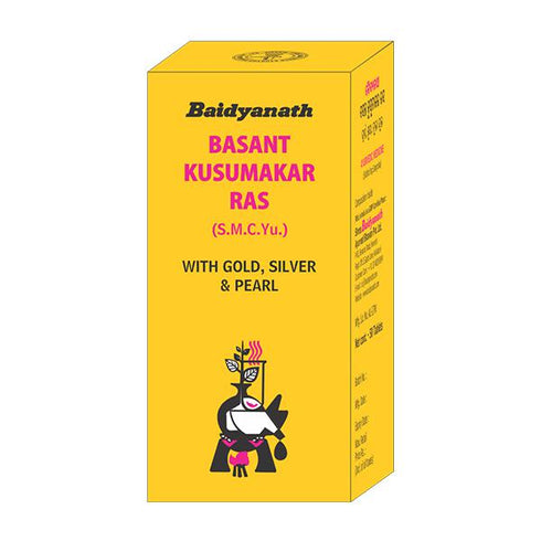 Baidyanath Basant Kusumakar Ras With Gold 10 Tabs