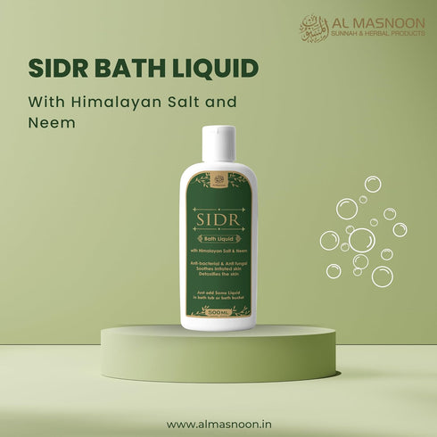 Al Masnoon Sidr Bath Liquid With Neem and Himlayan Salt