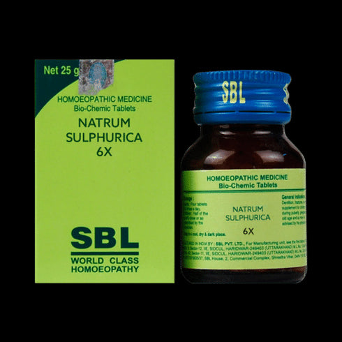 SBL Natrum Sulphurica Biochemic Tablet 6X