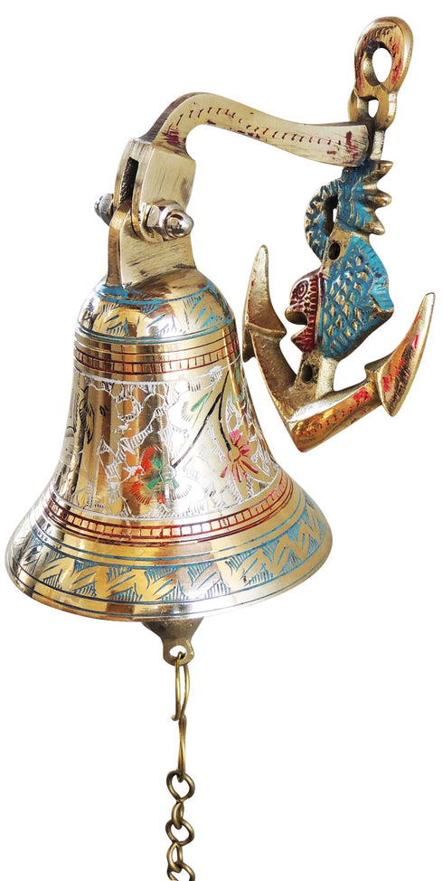 Brass Anchor Door Bell Coloured 0.62kg