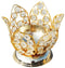 Brass Oil Lamp Deepak With Crystal 0.315kg