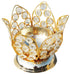 Brass Oil Lamp Deepak With Crystal 0.315kg