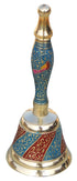 Brass Handle Bell In Blue Colour 0.18Kg