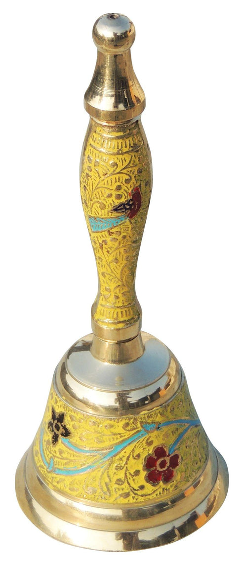 Brass Handle Bell Yellow Colour 0.185Kg