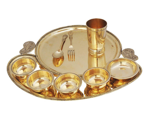 Brass Maharaja Bhojan Thali Set-16 inch