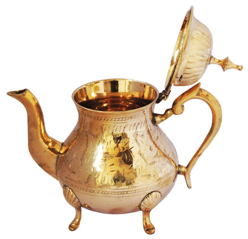 Brass Tea Pot Kettle 0.72Kg