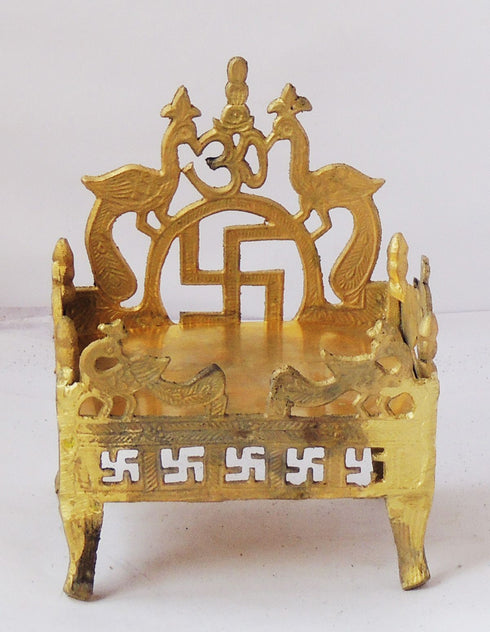 Brass Shingasan Dhalai For God Idol 0.98Kg