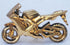 Brass Toy Bike Miniature For Children Toy 0.9Kg