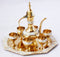 Brass Wine Set With 6 Glass 1 Surahi 1 Tray 0.14Kg