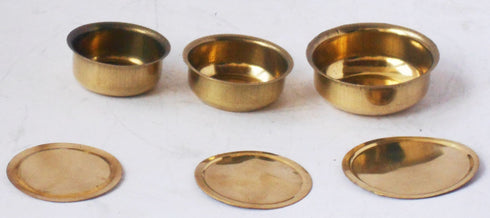 Brass Bhagona 3 Pcs Set Miniature 0.02Kg