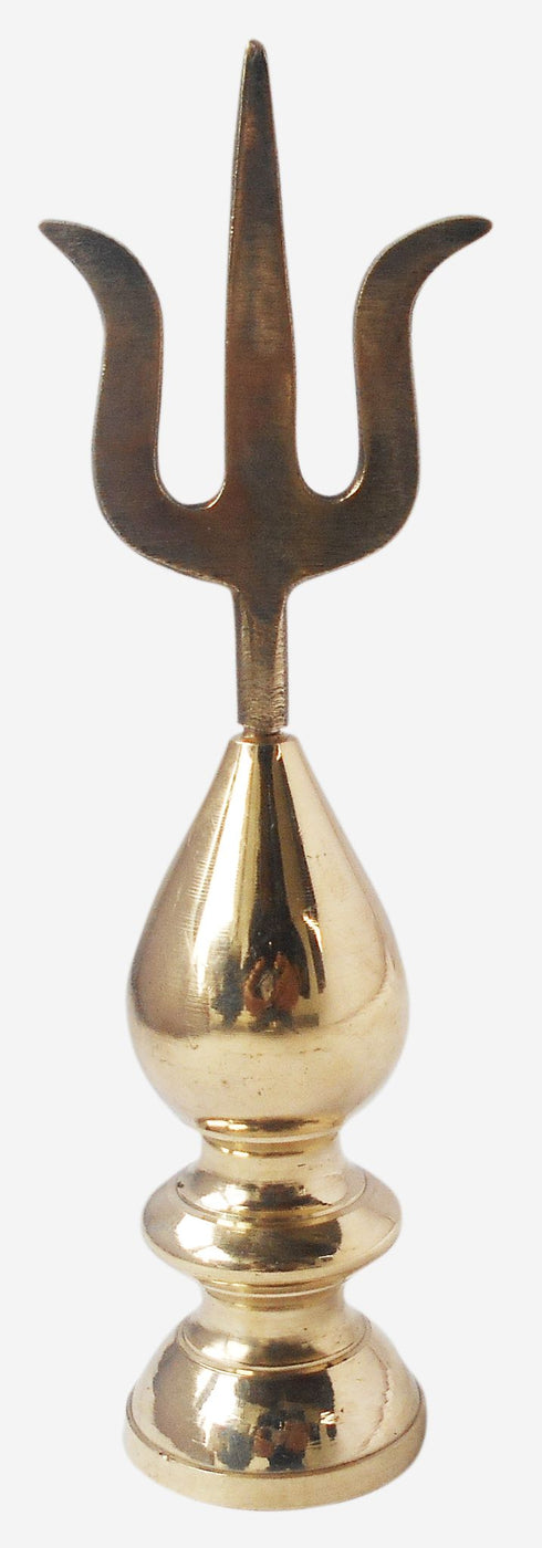Brass Kalash Trishul 0.16Kg