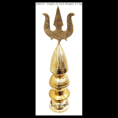 Brass Kalash Trishul 3.4Kg
