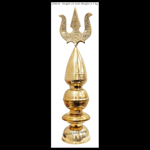 Brass Kalash Trishul 3.4Kg