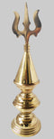 Brass Solid Trishul Kalash 0.44Kg