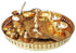 Brass Puja Thali Set With Multiple Items 0.43Kg