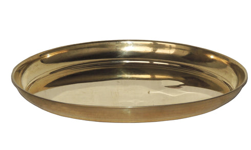 Brass Plain Puja Plate 0.28Kg