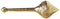 Brass Hanuman Mace Gada 0.22Kg