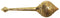 Brass Hanuman Mace Gada 0.34Kg