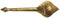 Brass Hanuman Mace Gada 0.44Kg