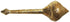 Brass Hanuman Mace Gada 0.44Kg