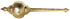 Brass Hanuman Mace Gada 1.36Kg