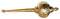 Brass Hanuman Mace Gada 3Kg
