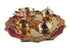 Brass Pooja Thali Fancy Pink Stone 0.22Kg