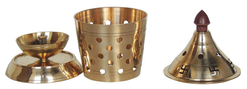 Brass Table Decor Oil Lamp Deepak 0.19Kg