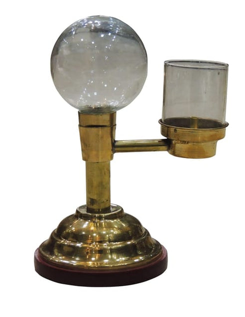 Brass Glass Akhand Diya Oil Lamp 200g