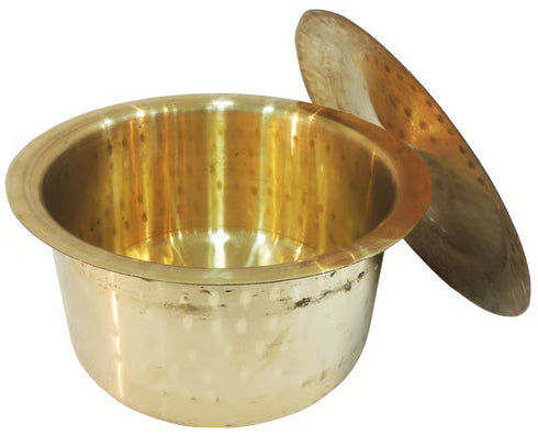 Brass Kitchen Purpose Bhagona With Lid