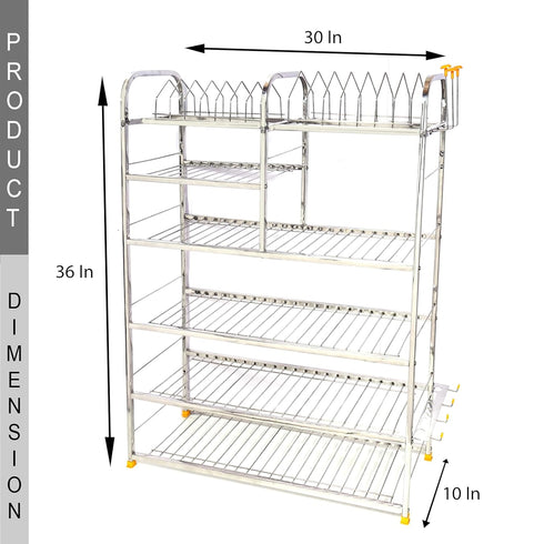 Stainless Steel Kitchen Rack 36*30inch (wt. 7.5kg)