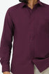 Veshbhoshaa Bluebird Men'S Purple Cotton Lycra Formal Shirt
