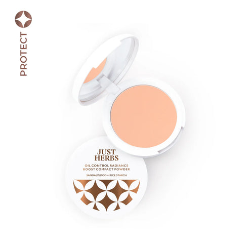 Just Herbs Oil Control Radiance Boost Compact Powder
