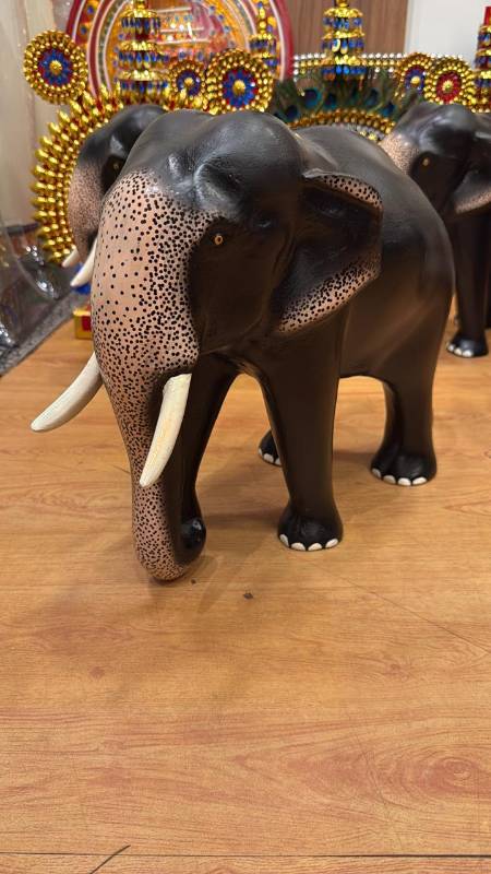 1 Feet Fiber Elephant Statue