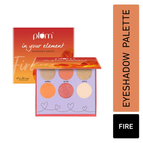 Plum In Your Element Eyeshadow Palette Easy to Blend 6in1 Palette 01 Fire