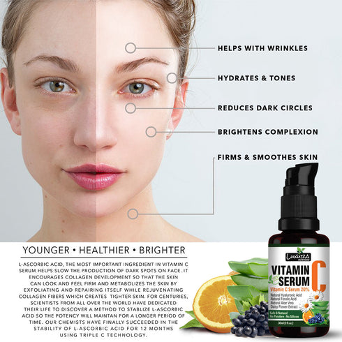 Luxura Sciences Vitamin C Serum for Skin Glow