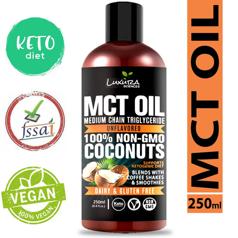 Luxura Sciences MCT Oil Organic for Weight and Energy Management