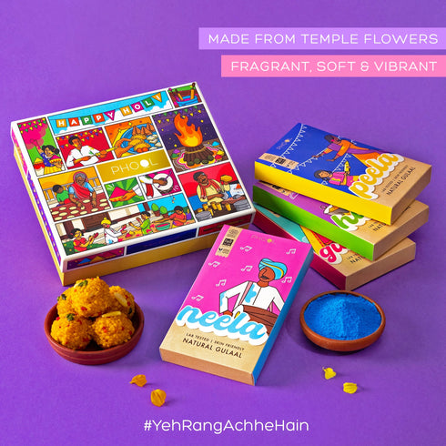 Phool Natural Gulaal Box | 4 Holi Colours