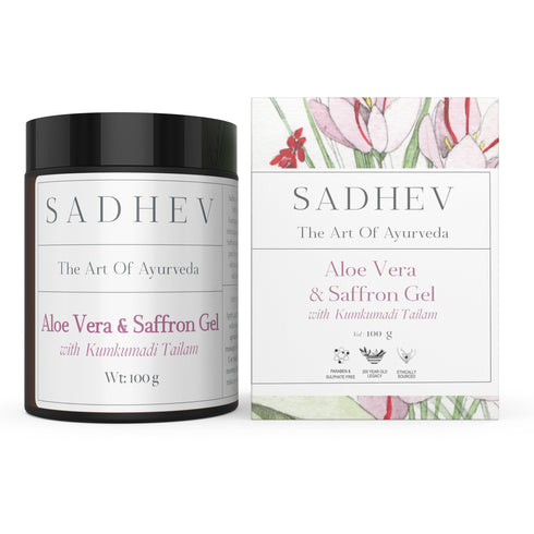 Sadhev Aloe Vera and Saffron Gel with Kumkumadi Tailam