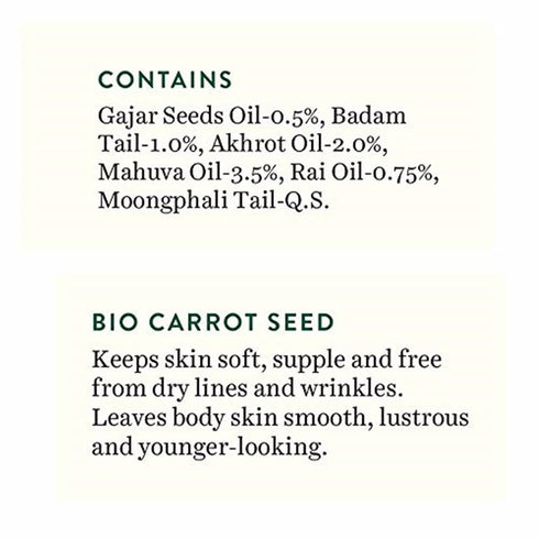 Biotique Advanced Ayurveda Bio Carrot Seed Anti-Aging After-Bath Body Oil 120ml