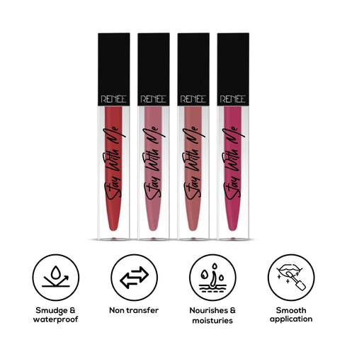 Renee Stay With Me Non Transfer Matte Liquid Lip Color 5ML